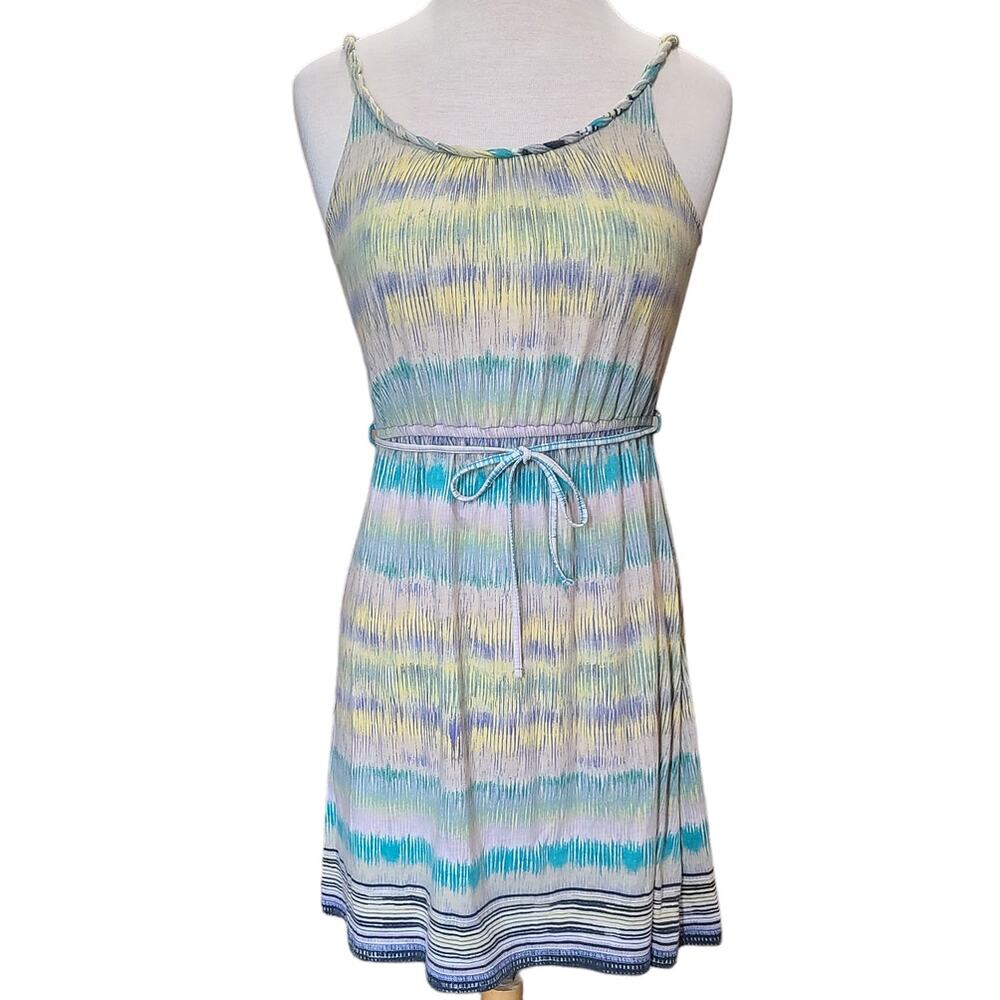 SO tye dyed belted dress women's small